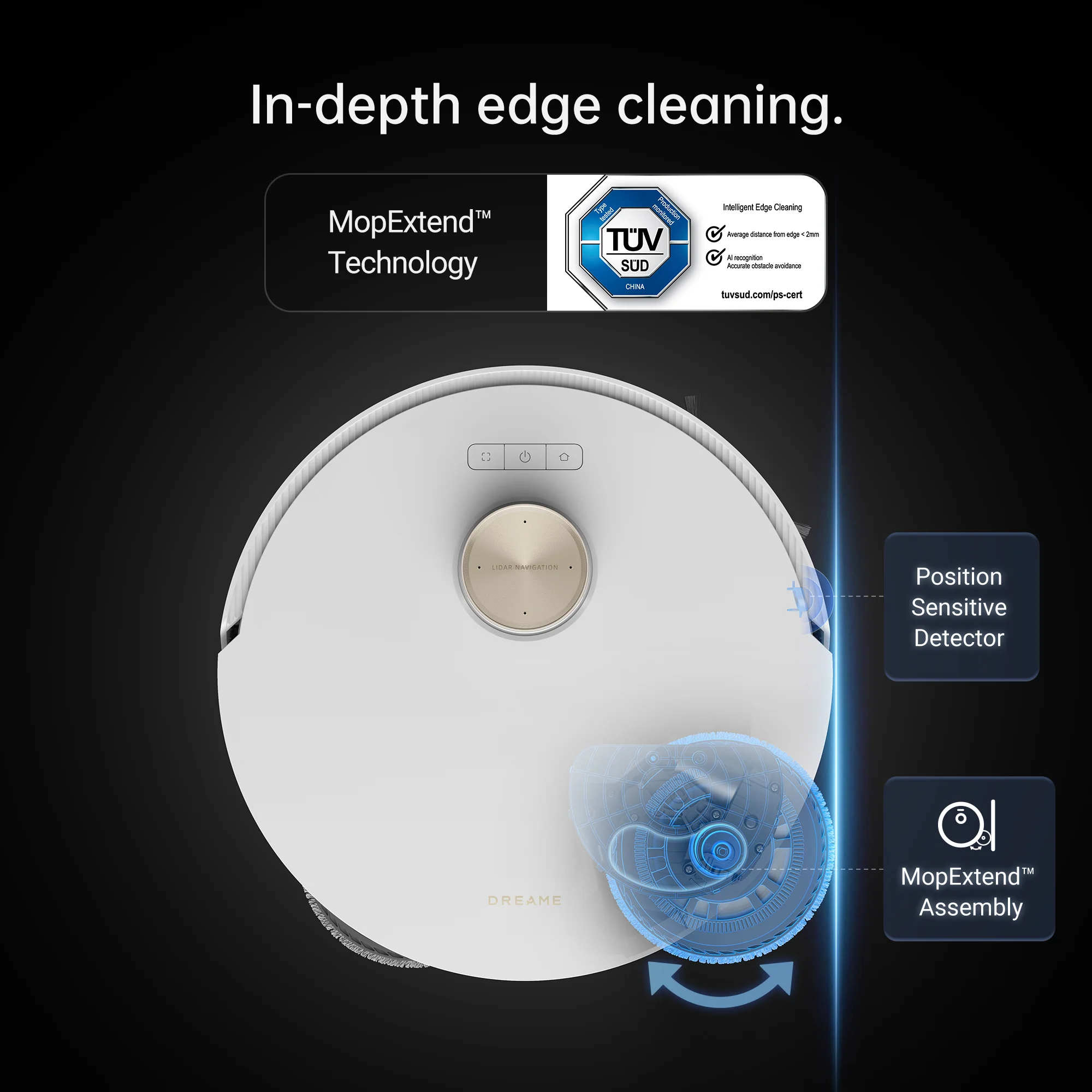 Dreame L20 Ultra Robot Vacuum and Mop Extend Cleaner with Auto Mop Cleaning and Drying, Self-Refilling and Self-Emptying Base Station - Image 3