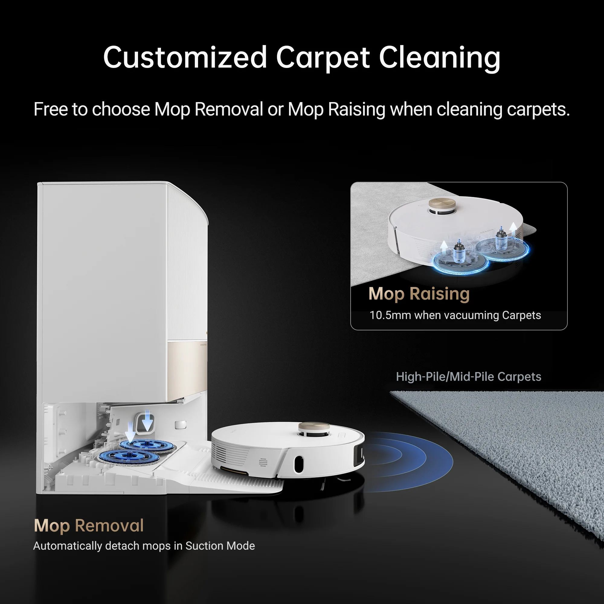 Dreame L20 Ultra Robot Vacuum and Mop Extend Cleaner with Auto Mop Cleaning and Drying, Self-Refilling and Self-Emptying Base Station - Image 9