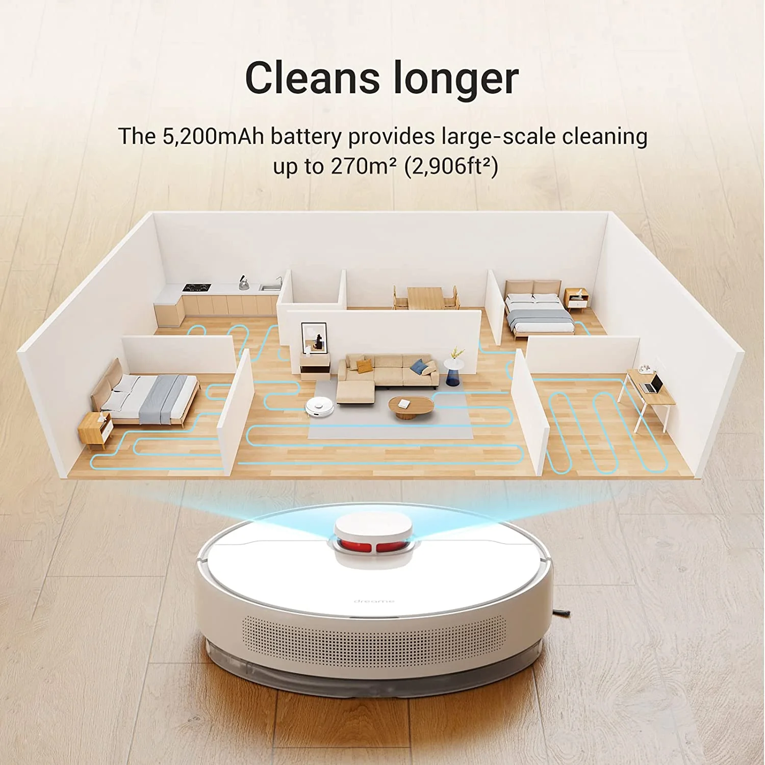 Dreame D10 Plus Robot Vacuum and Mop with Auto Empty Dock - Image 7
