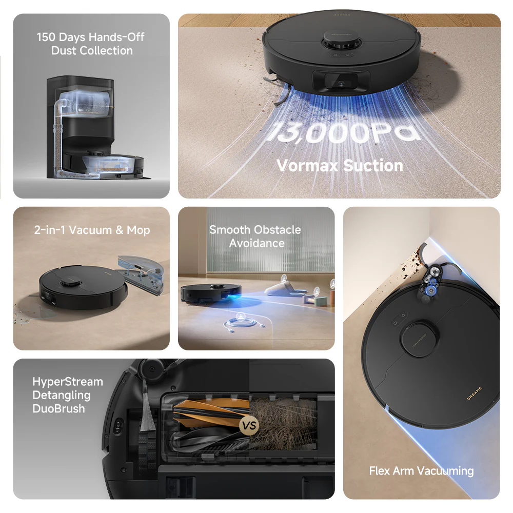 Dreame D20 Pro Plus Auto-Empty Robot Vacuum and Mop - Image 9
