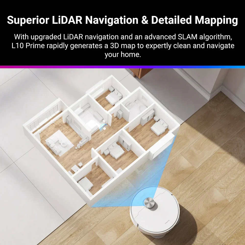 Dreame L10 Prime Self Cleaning Robot Vacuum and Mop Cleaner - Image 6