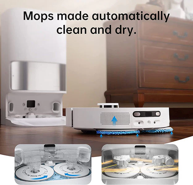 Dreame L10s Ultra Robot Vacuum and Mop Cleaner with Auto Mop Cleaning and Drying, Self-Refilling and Self-Emptying Base Station - Image 3
