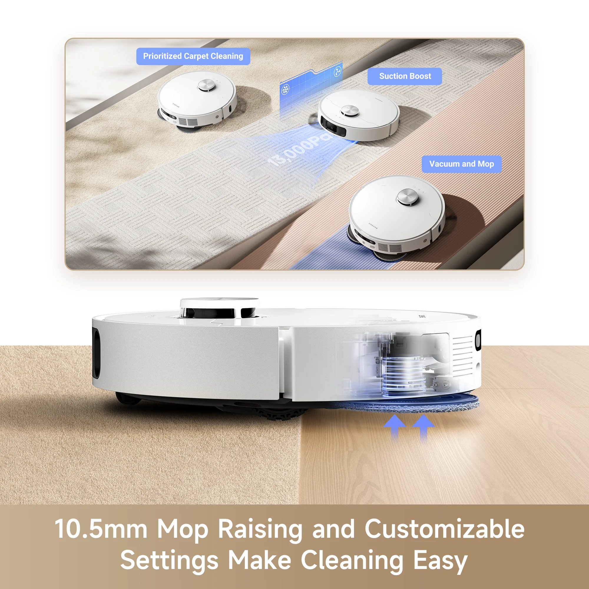 Dreame L30 Ultra S Robot Vacuum and Mop with Self-Cleaning and Auto-Empty Dock - Image 7